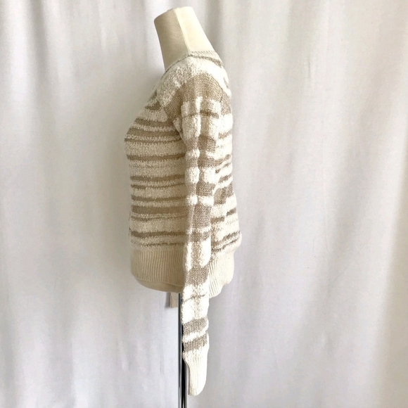 BCBG MAXAZRIA NWT Wool Blend Semi Sheer Trendy Hi-low Crewneck Sweater Seize XS - Picture 6 of 10